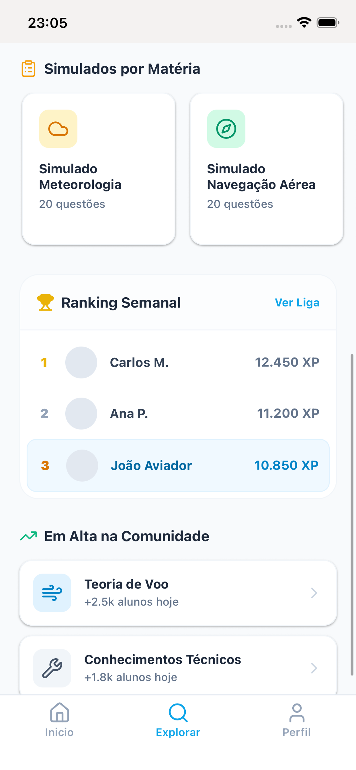 Aprova ANAC — captura em iPhone